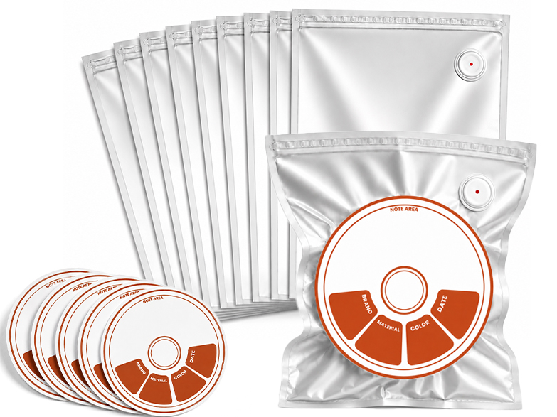 Aluminum foil filament vacuum storage bags